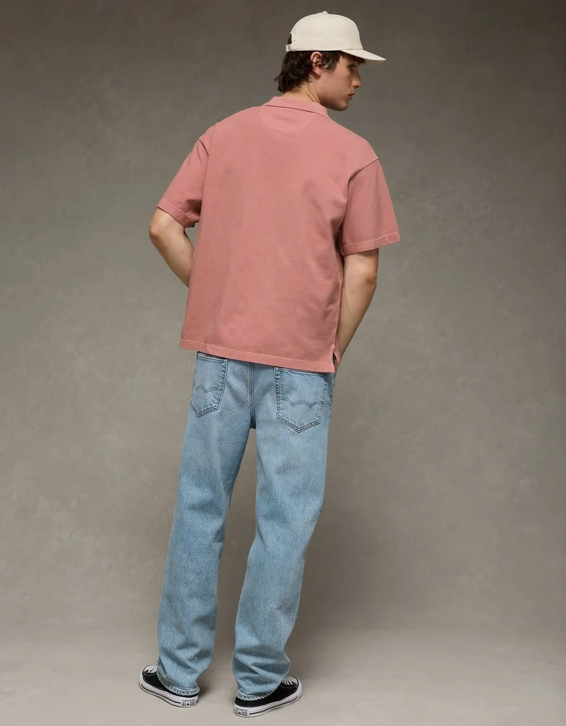 American Eagle AE Boxy Polo Shirt